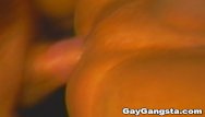 Black gangstas sex Two ebony gays extreme anal penetration