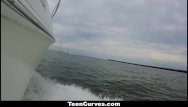Strip planking boats - Teencurves- big ass kelsi monroe fucked on boat