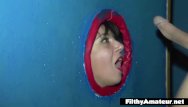 Ecstacy glory holes - My wife at club prive glory hole, dp and swallowing