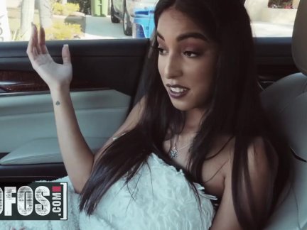 Stranded Teen Claire Black masturbates in public in the car - MOFOS