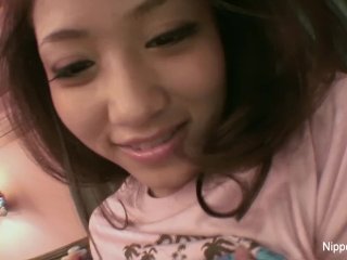 Sweet young Asian gives a sexy POV BJ